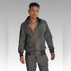 Men's Casual Dk Grey | Black | Red Tracksuit NWT